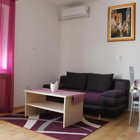 Апартаменты Serene Sea View Krk With Balcony - Two Bedroom With Sea View And Balcony Крк